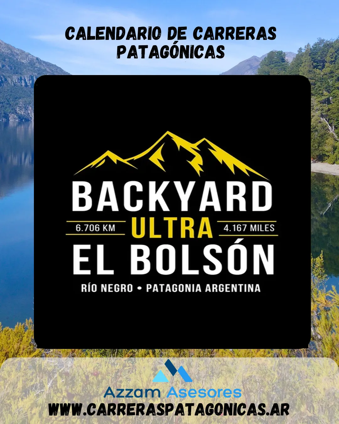 Flyer de Backyard Ultra El Bolsón 2026