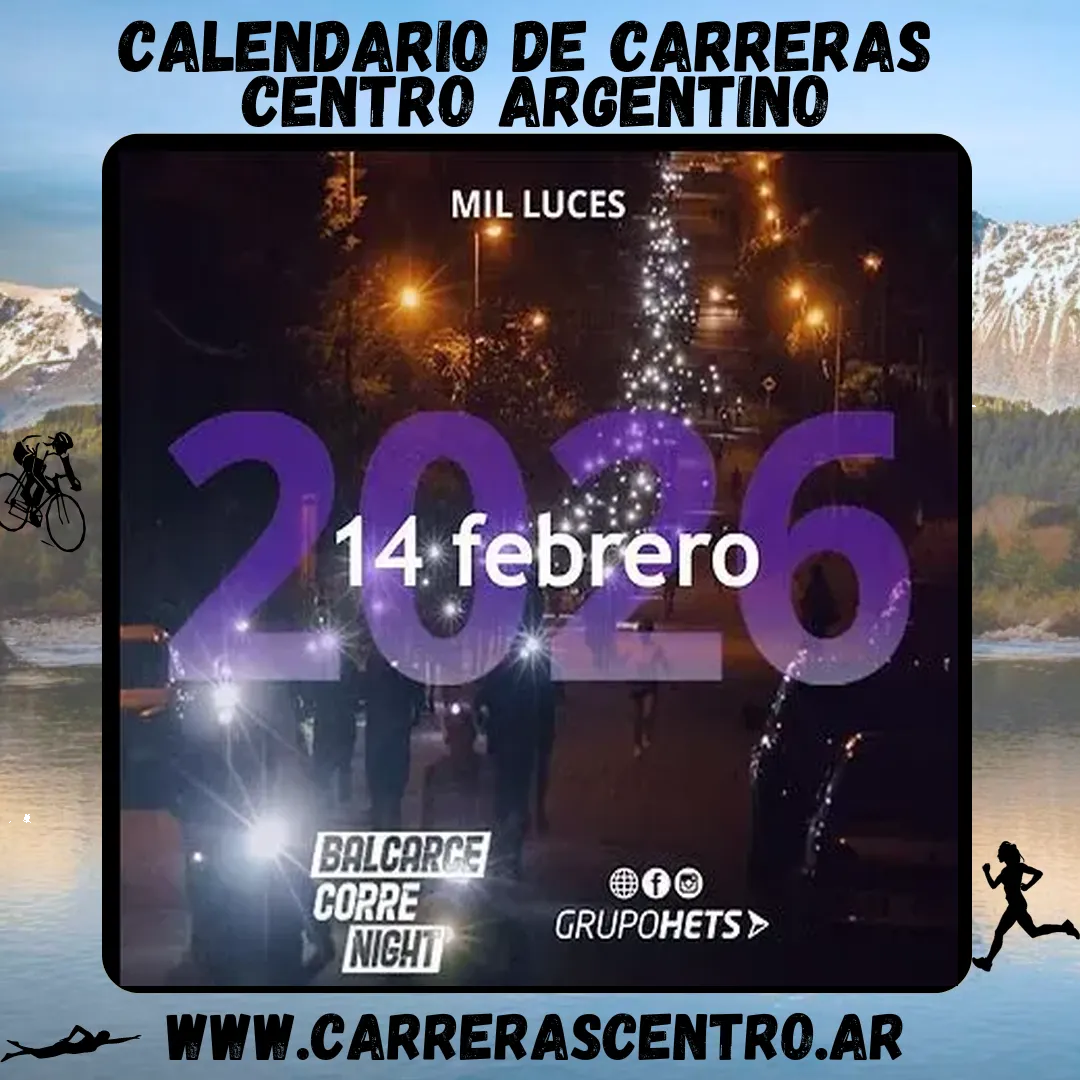 Flyer de Balcarce Corre Night 2026