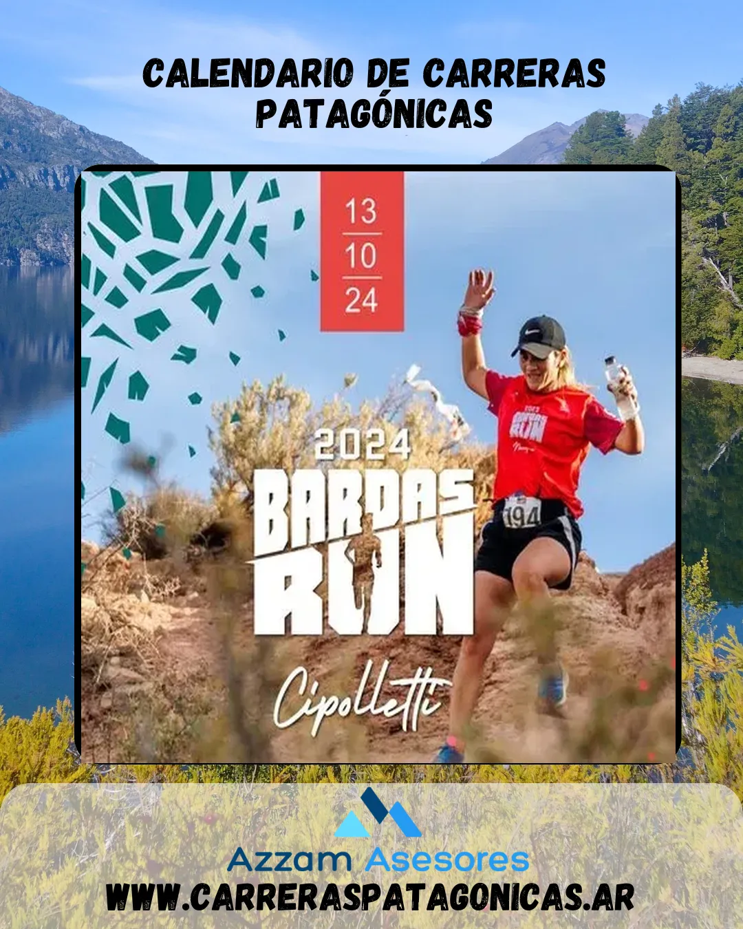 Flyer de Bardas Run Cipolletti 2024
