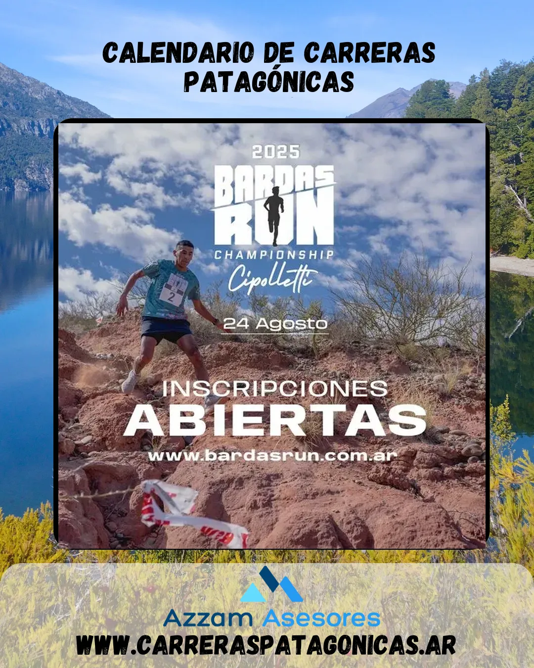 Flyer de Bardas Run Cipolletti 2025