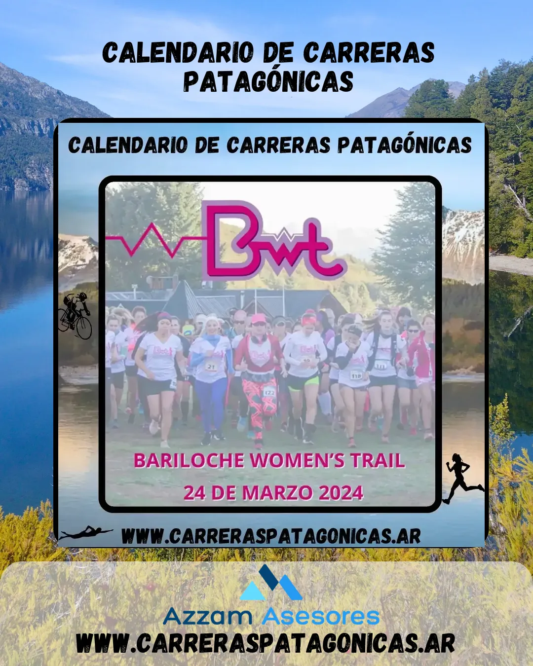 Flyer de Bariloche Women´s Trail 2024