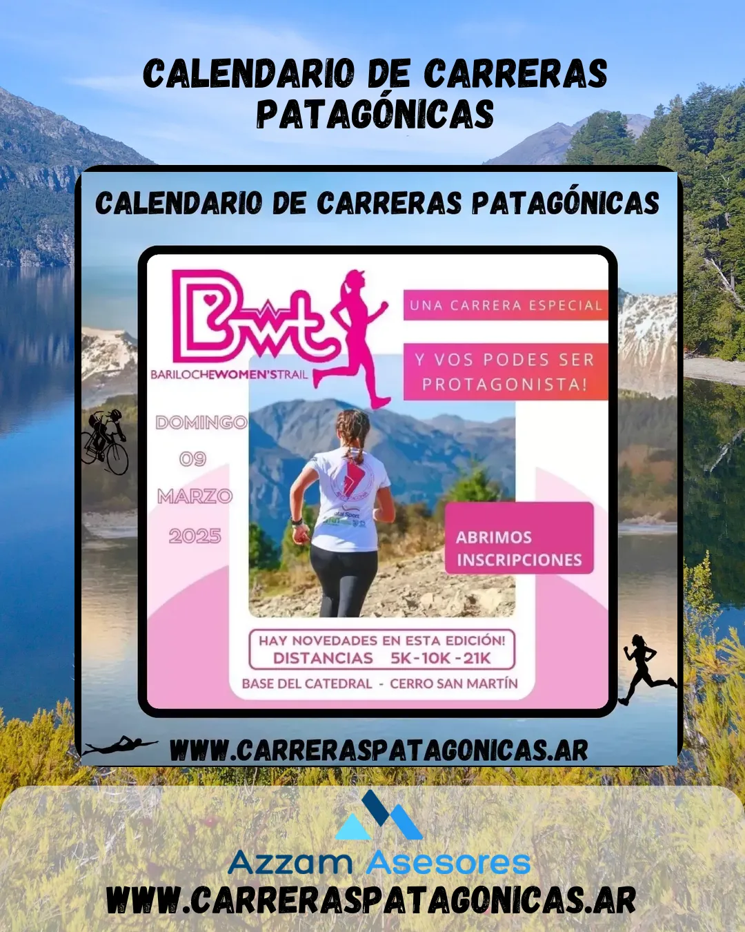 Flyer de Bariloche Women´s Trail 2025
