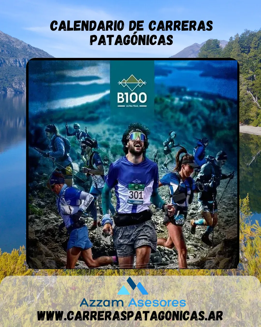 Flyer de Bariloche100 Ultra Trail 2025
