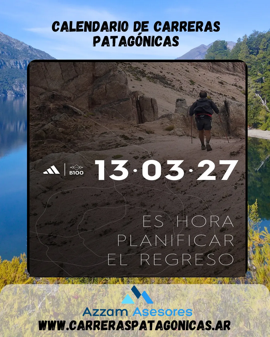 Flyer de Bariloche100 Ultra Trail 2027
