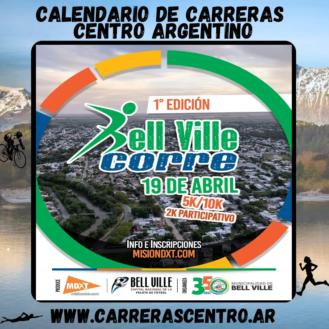 Flyer de Bell Ville Corre 2026