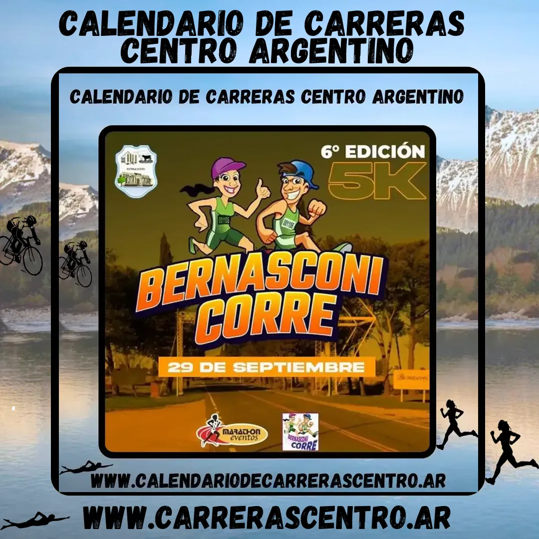 Flyer de Bernasconi Corre 2024