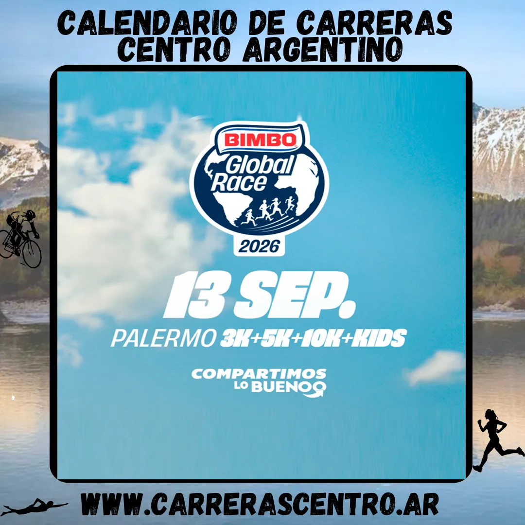 Flyer de Bimbo Global Race 2026
