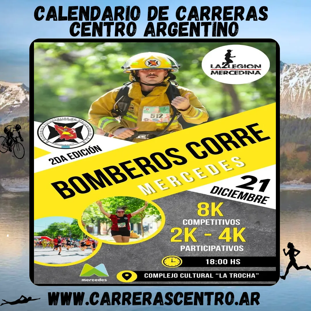 Flyer de Bomberos Corre 2025