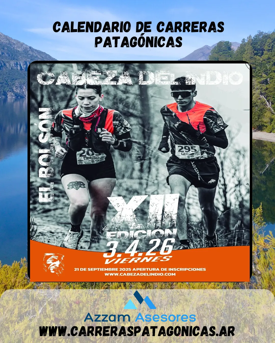 Flyer de Cabeza del Indio Trail 2026