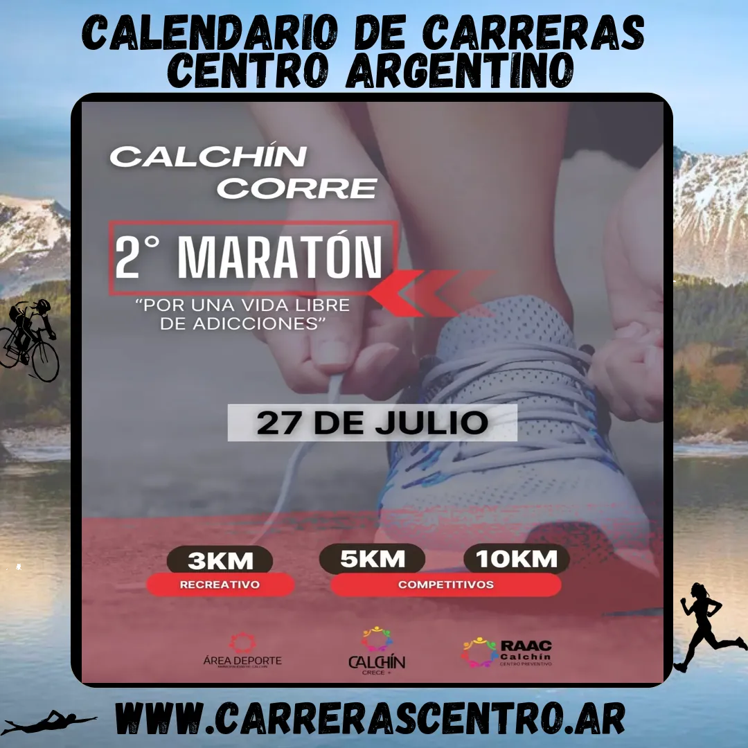 Flyer de Calchín Corre 2025