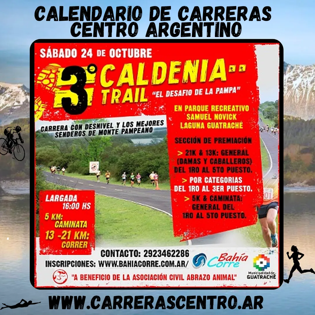Flyer de Caldenia Trail 2026 - “El Desafío de La Pampa”