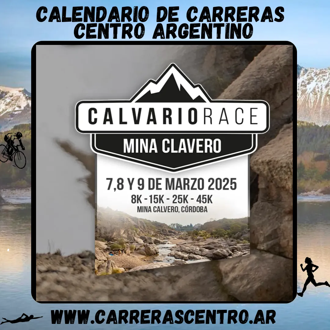 Flyer de Calvario Race Mina Clavero 2025