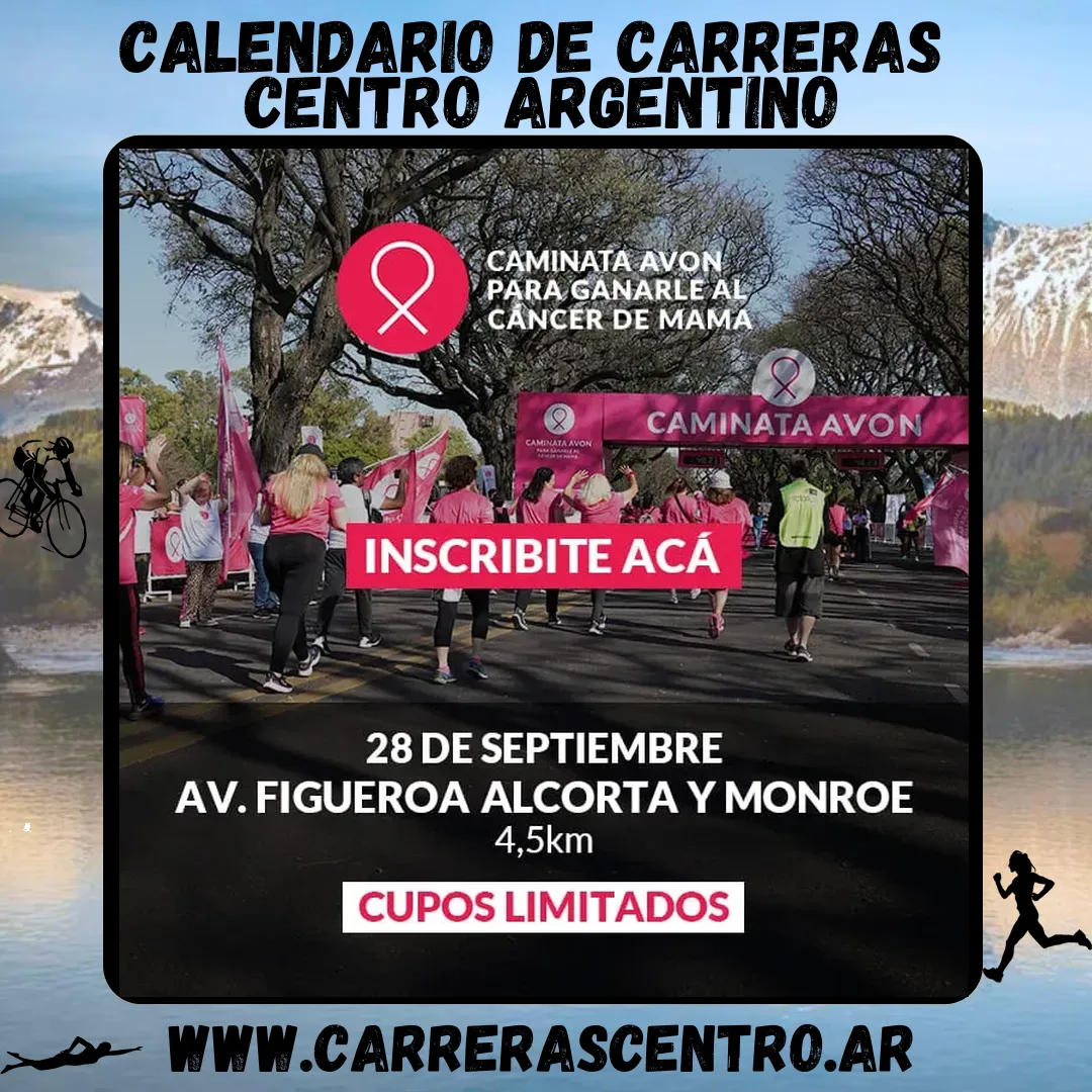 Flyer de Caminata AVON 2025
