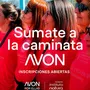 Flyer de Caminata Avon 2026