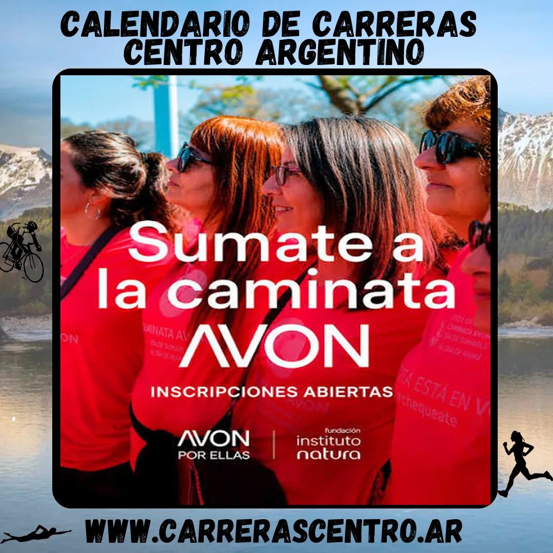 Flyer de Caminata Avon 2026