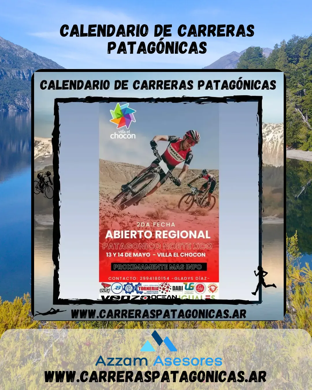 Flyer de Campeonato Abierto Regional Patagónico Norte XCO 2023 – 2 FECHA 2023