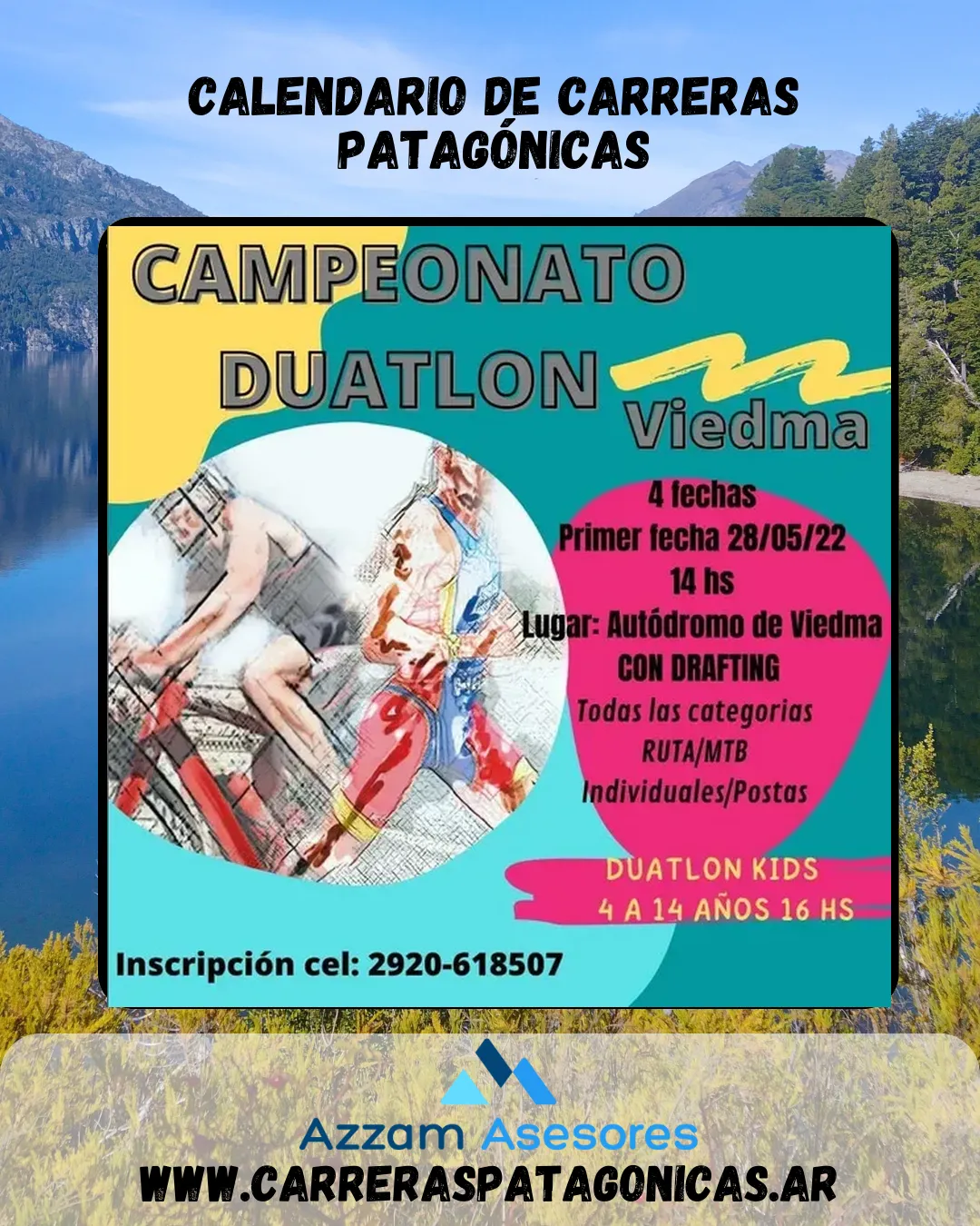 Flyer de CAMPEONATO DUATLÓN VIEDMA -1° Fecha 2022