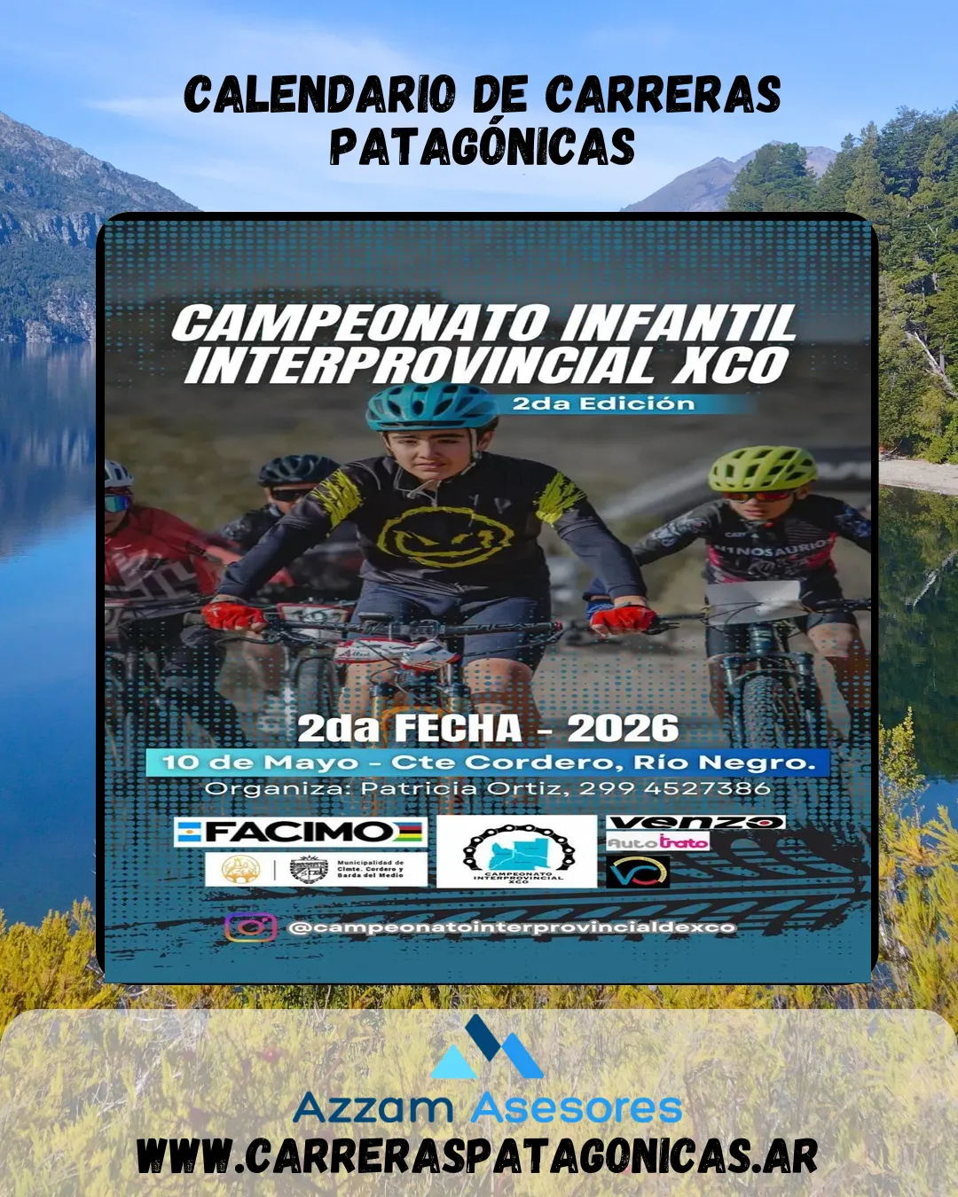 Flyer de Campeonato Interprovincial de XCO Infantil 2026