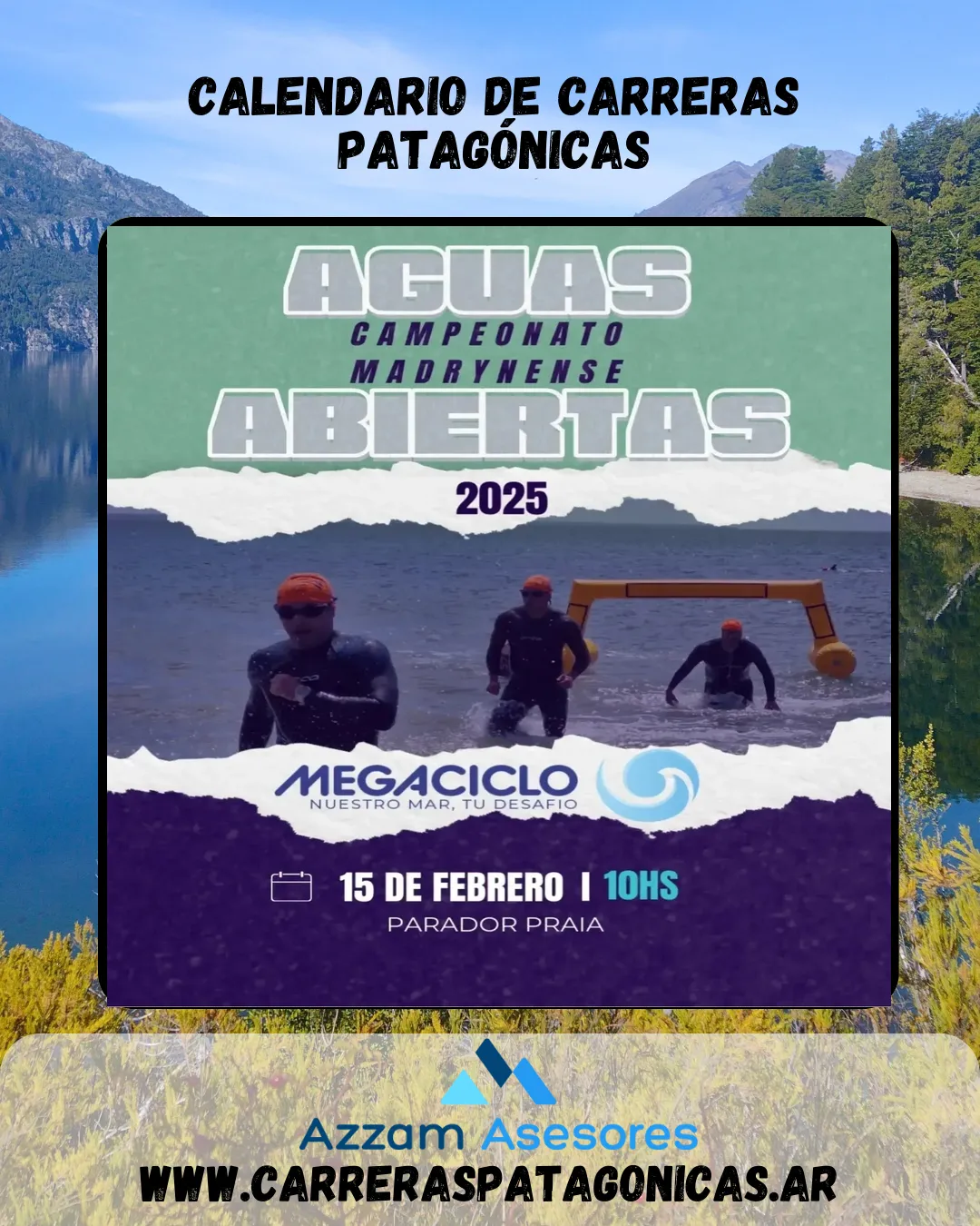 Flyer de Campeonato Madrynense de Aguas Abiertas 2025