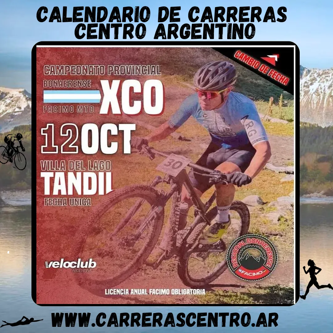 Flyer de Campeonato Provincial Bonaerense XCO 2025
