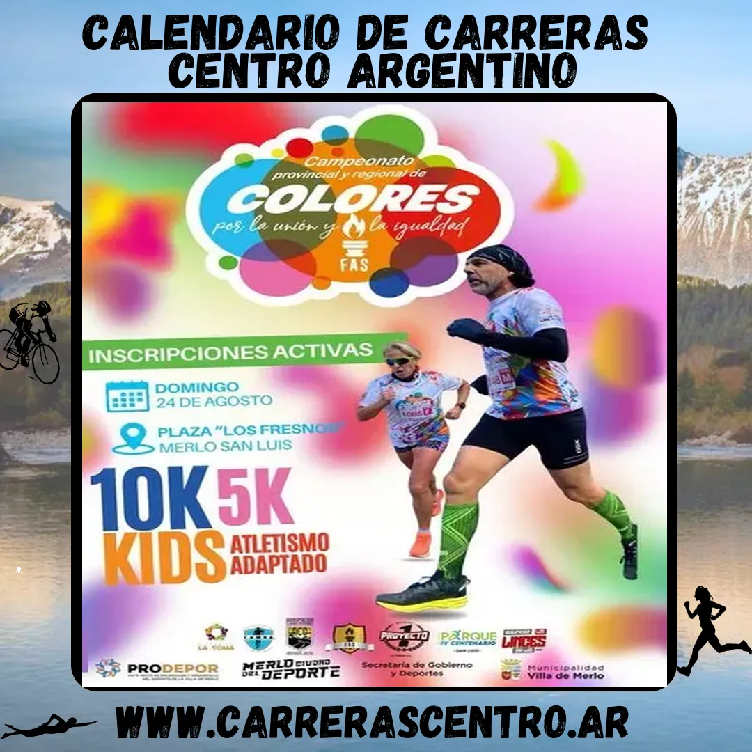 Flyer de Campeonato Provincial y Regional de Colores por la Unión e Igualdad 2025