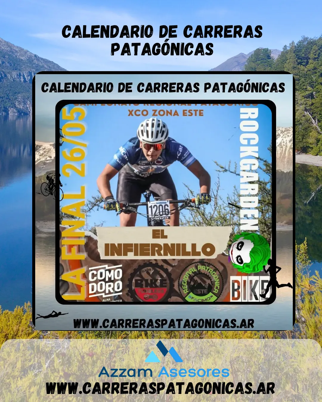 Flyer de Campeonato Regional Patagónico XCO Zona Este: La final 2024