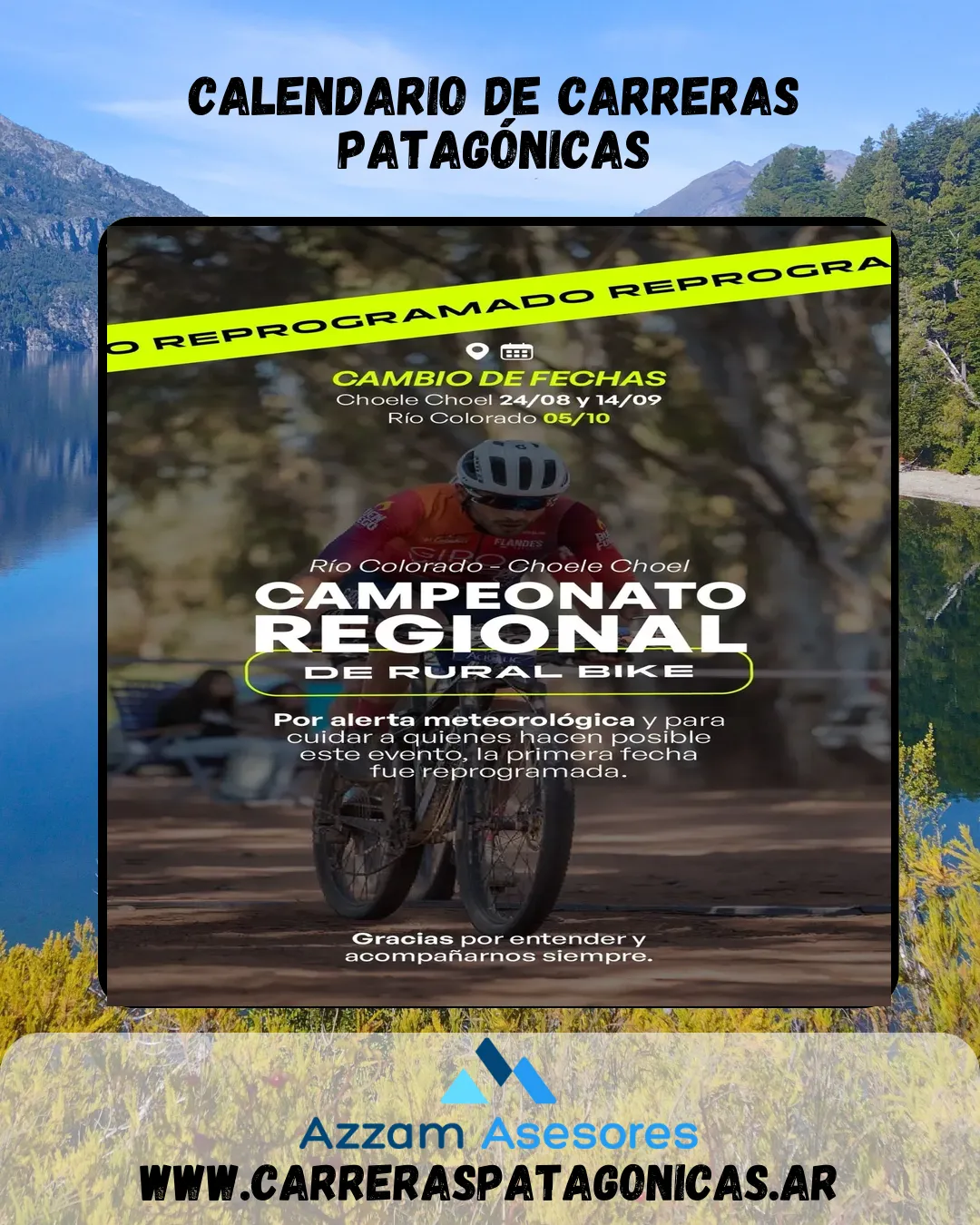 Flyer de Campeonato Regional Rural Bike 2025
