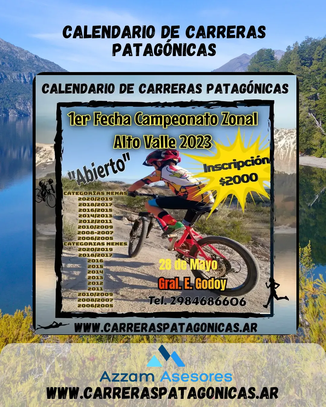 Flyer de Campeonato Zonal Alto Valle 2023 – 1° Fecha 2023
