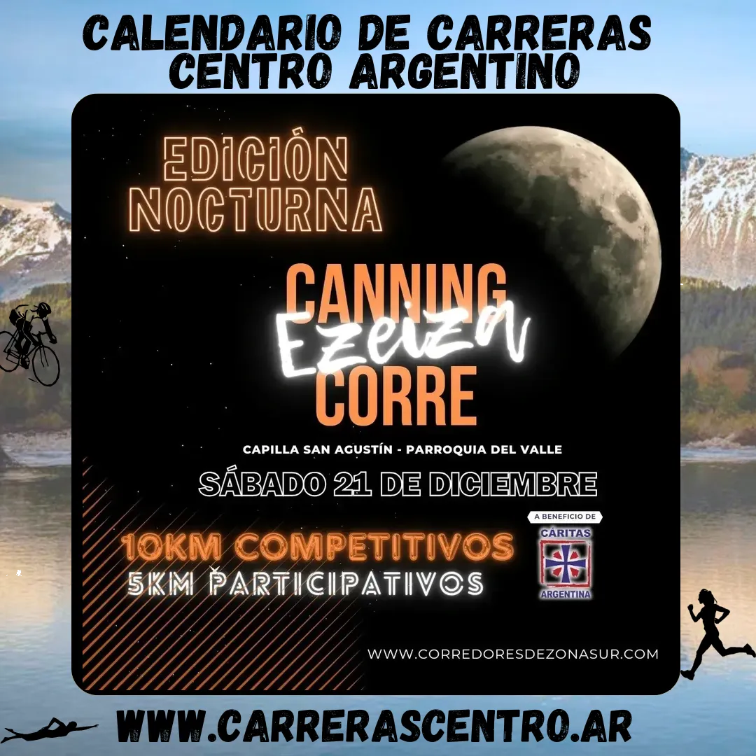 Flyer de Canning Ezeiza Corre 2024