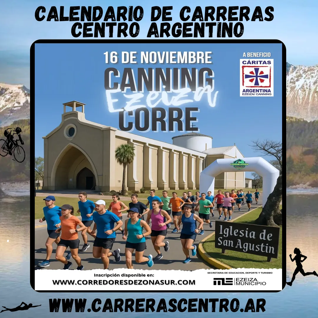Flyer de Canning Ezeiza Corre 2025