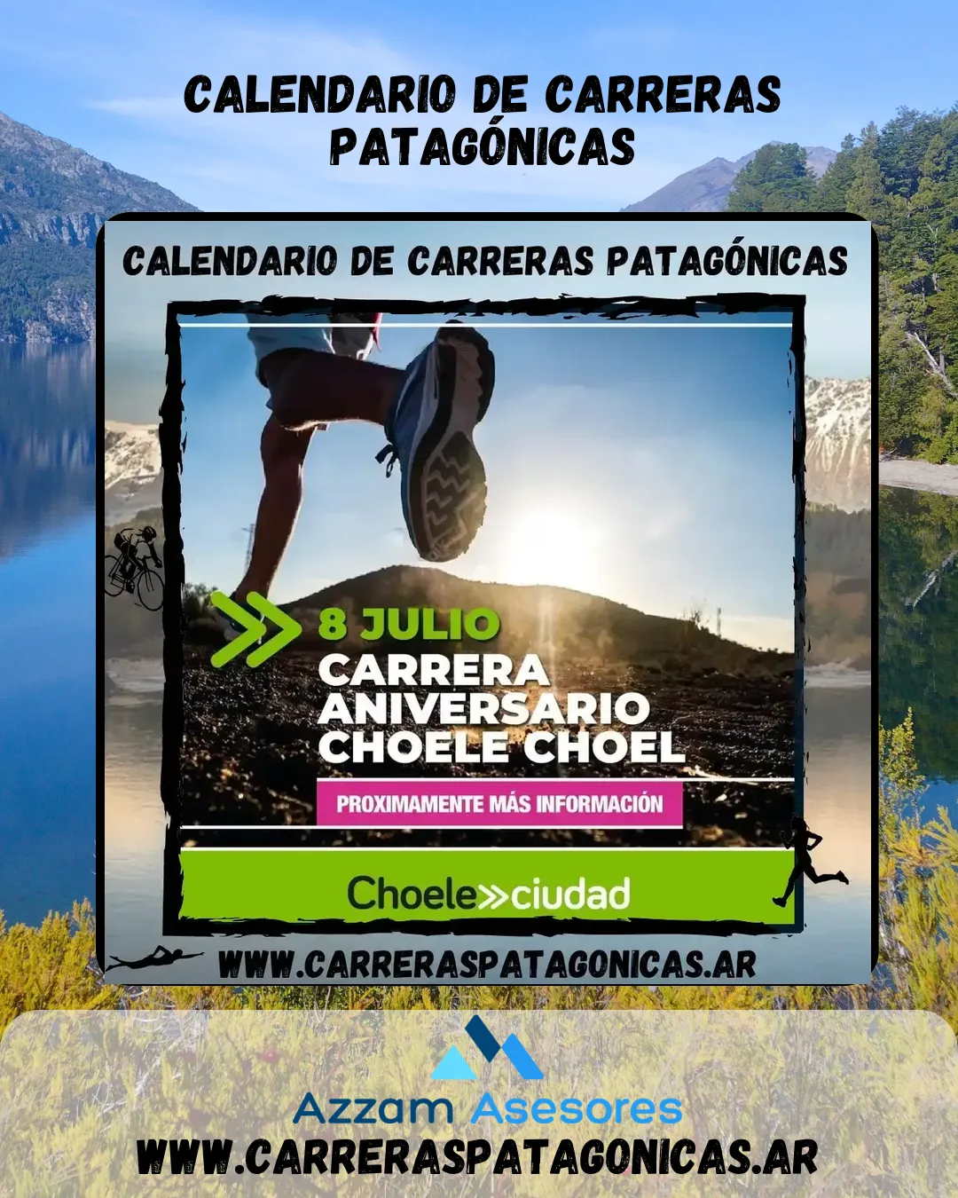 Flyer de Carrera Aniversario Choele Choel 2023