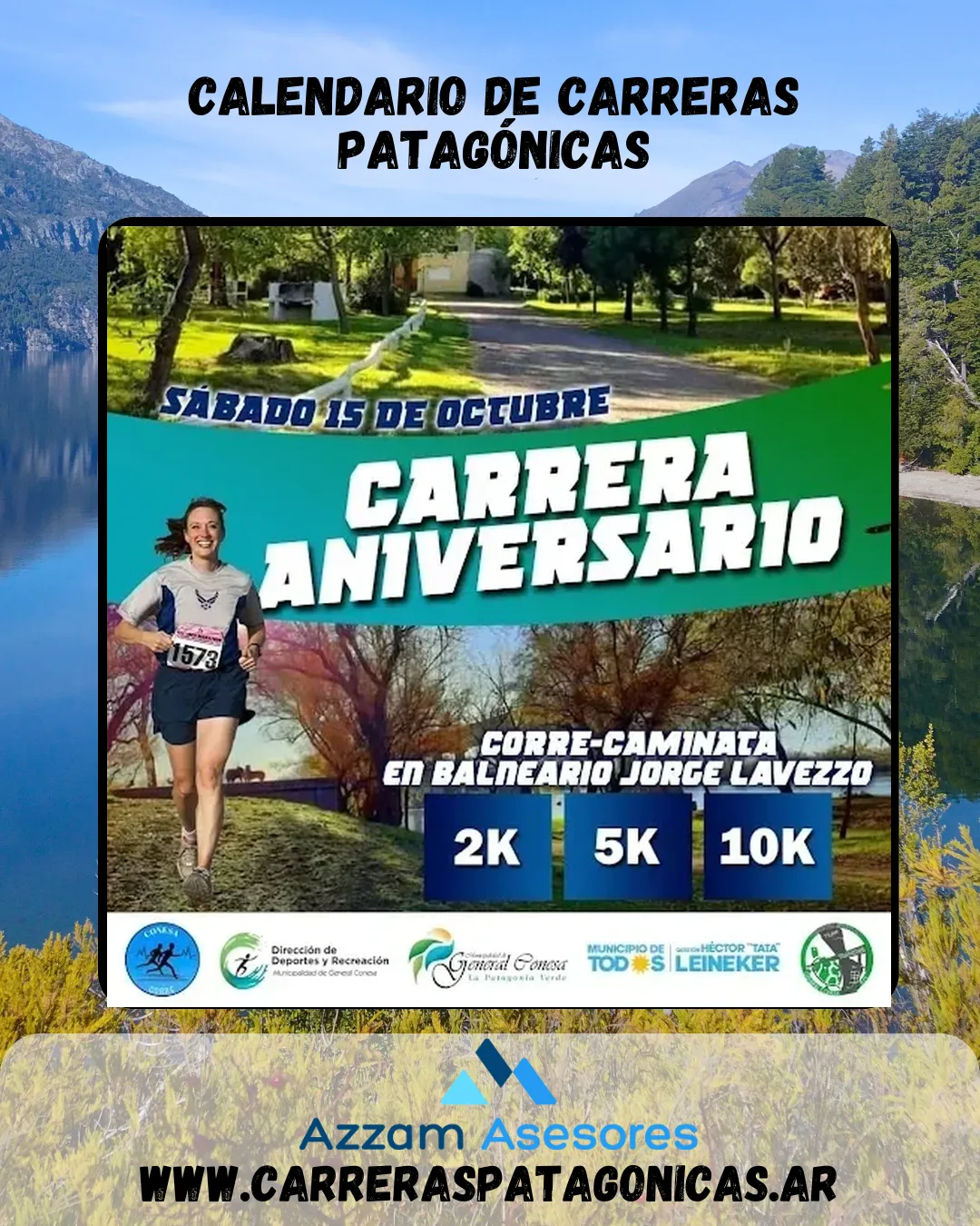 Flyer de Carrera Aniversario Gral. Conesa 2022
