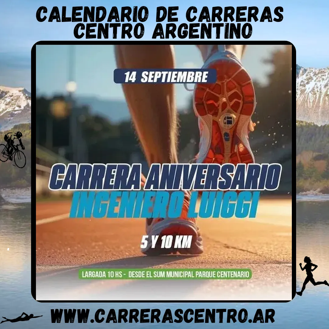 Flyer de Carrera Aniversario Ingeniero Luiggi 2025