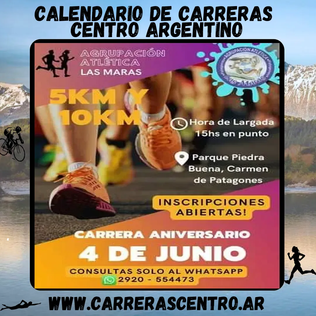 Flyer de CARRERA ANIVERSARIO LAS MARAS 2022