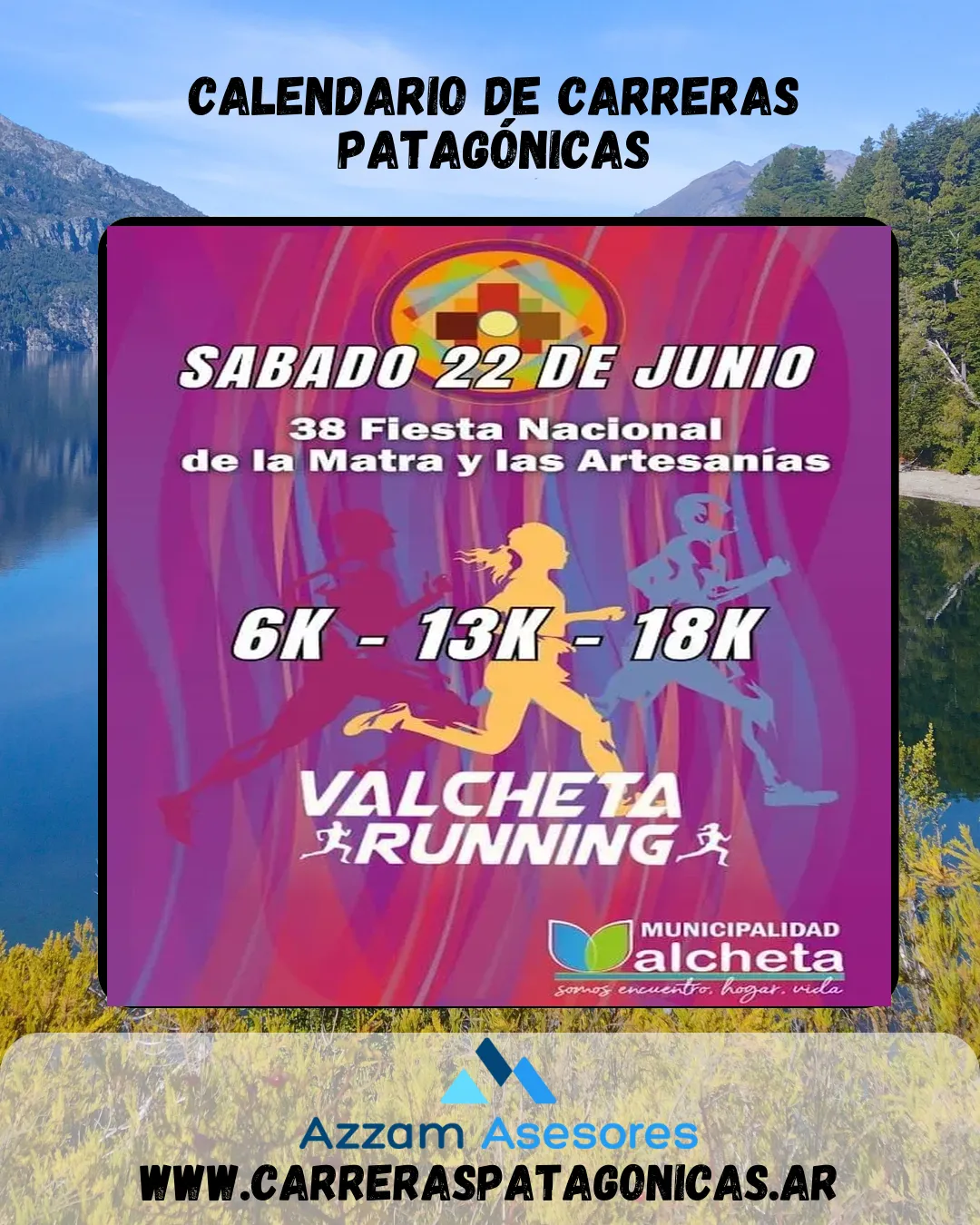 Flyer de Carrera Aventura de la Matra y Artesanías 2024