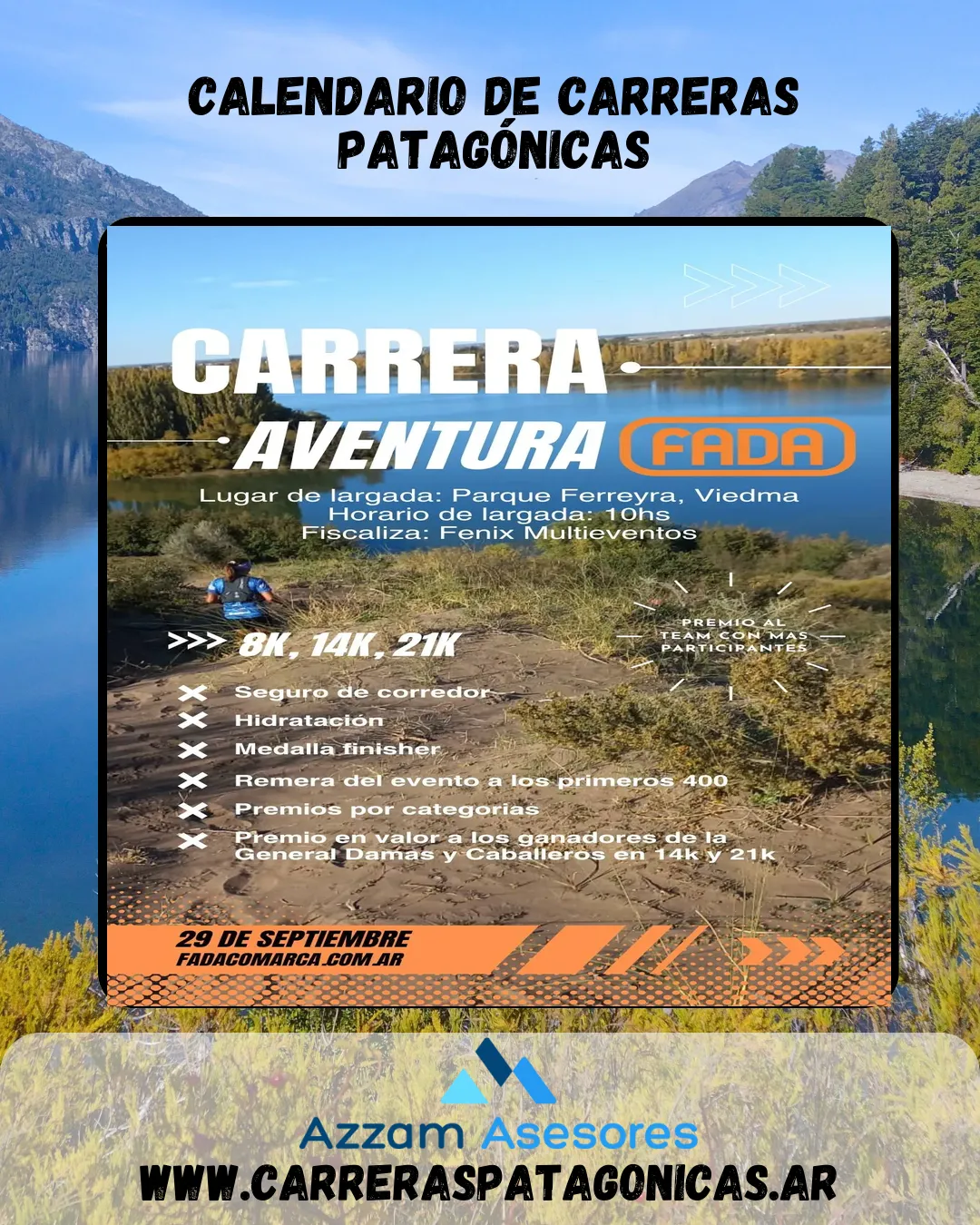 Flyer de Carrera Aventura FADA 2024