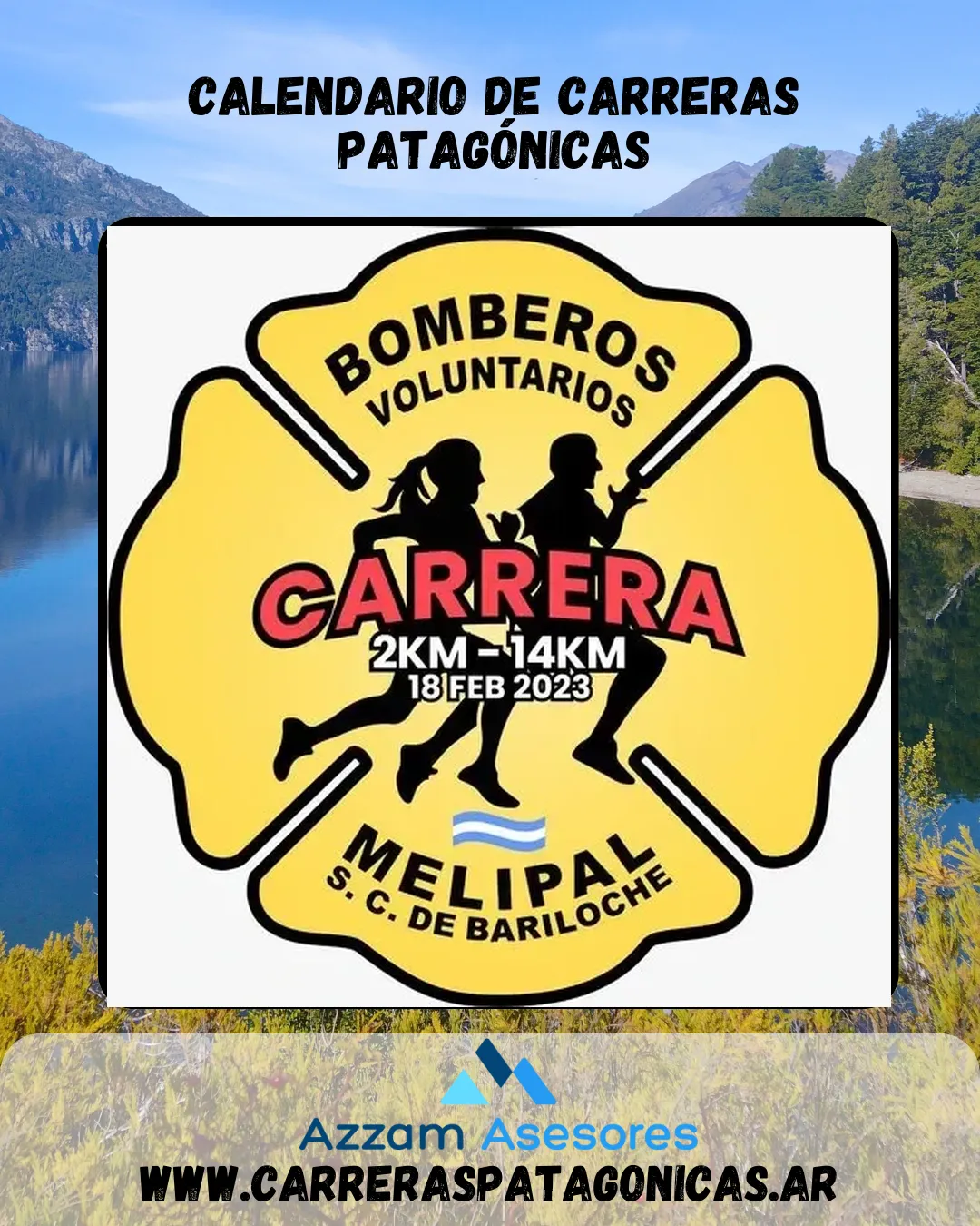 Flyer de Carrera Bomberos Voluntarios Melipal 2023