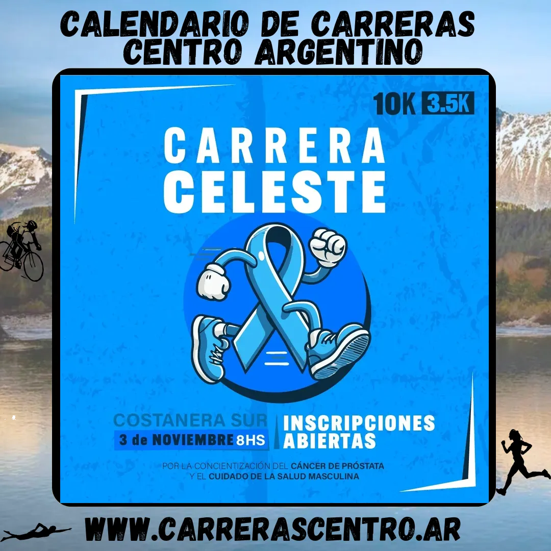 Flyer de Carrera Celeste 2024