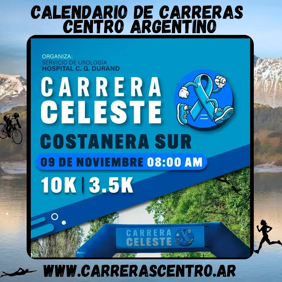 Flyer de Carrera Celeste 2025