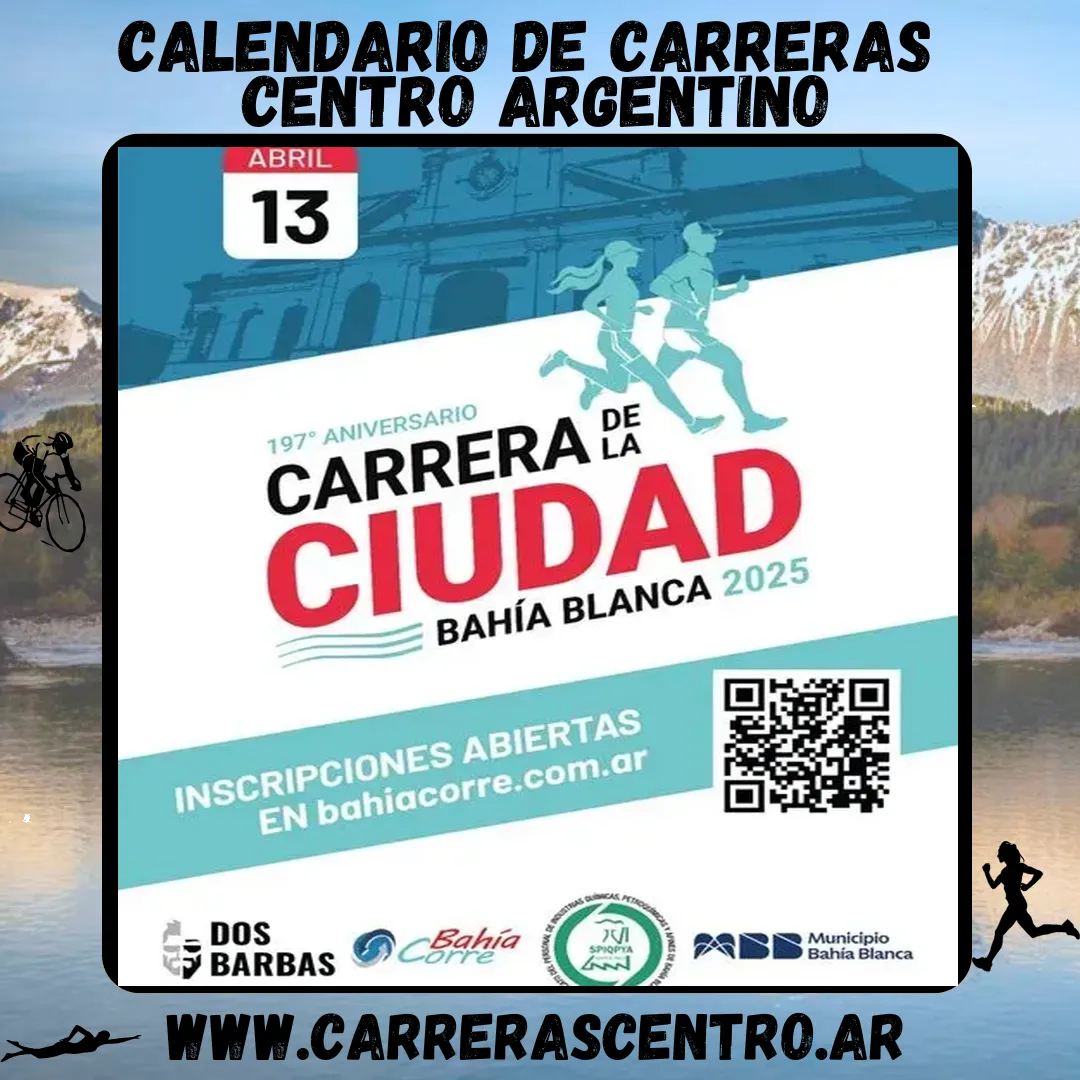 Flyer de Carrera de la Ciudad Bahía Blanca 2025