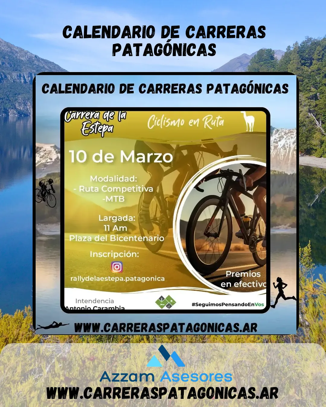 Flyer de Carrera de la Estepa 2024