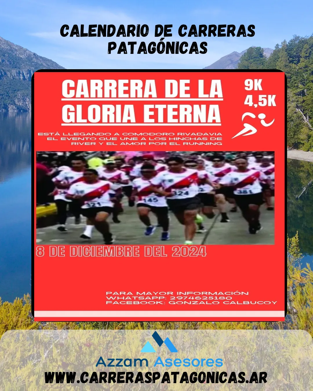 Flyer de Carrera de la Gloria Eterna 2024