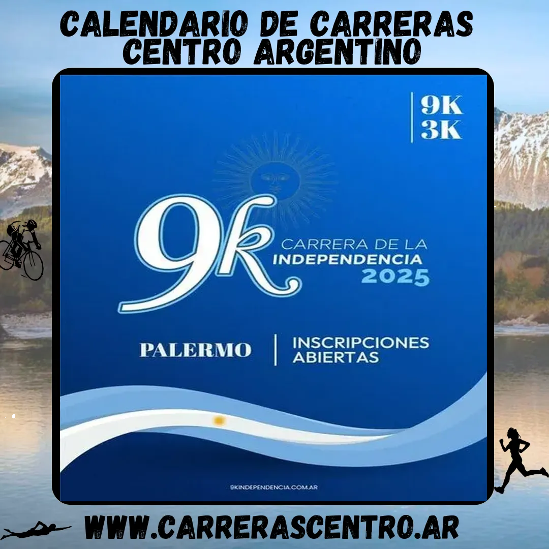 Flyer de Carrera de la Independencia 2025