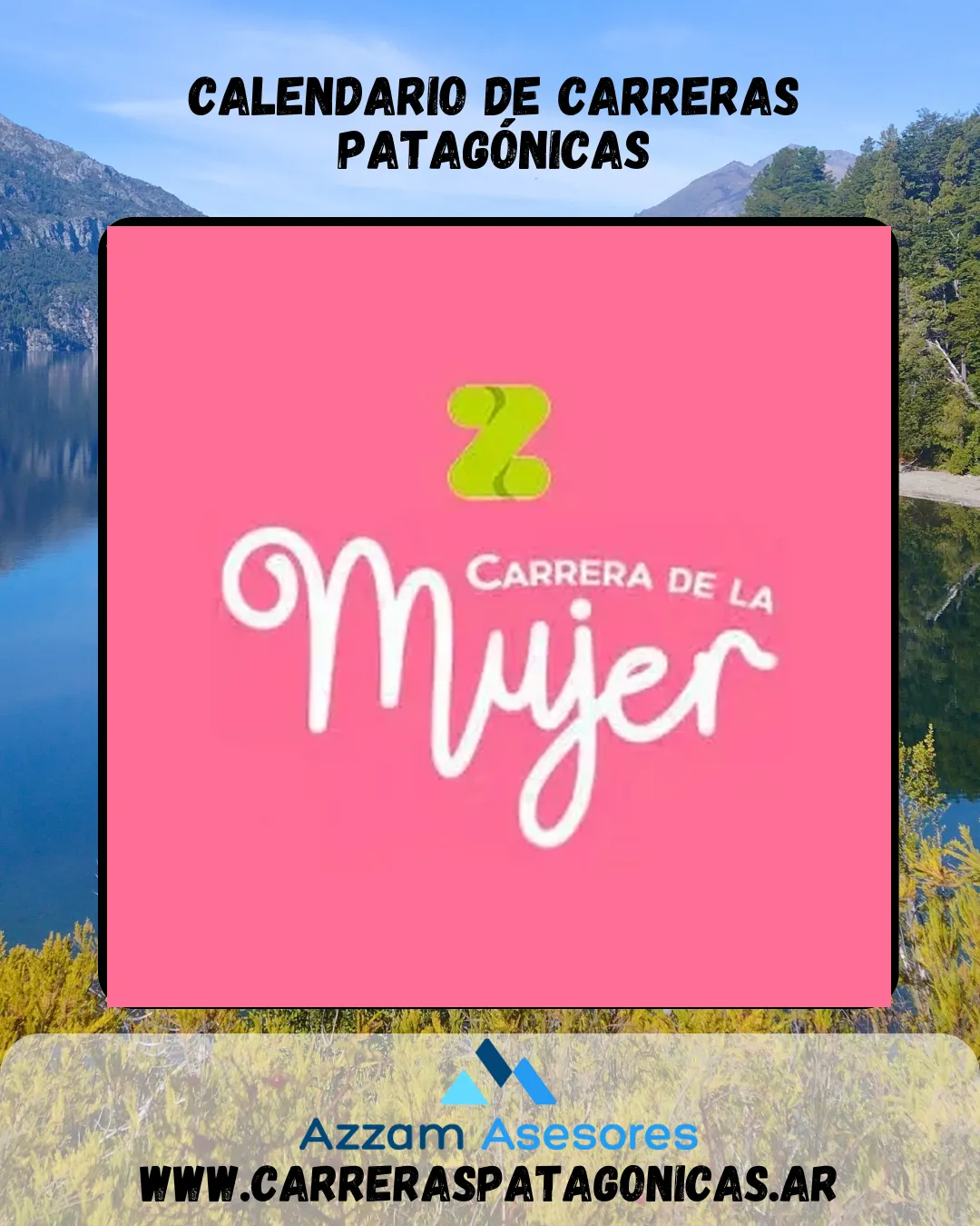 Flyer de Carrera de la Mujer Zapala 2025