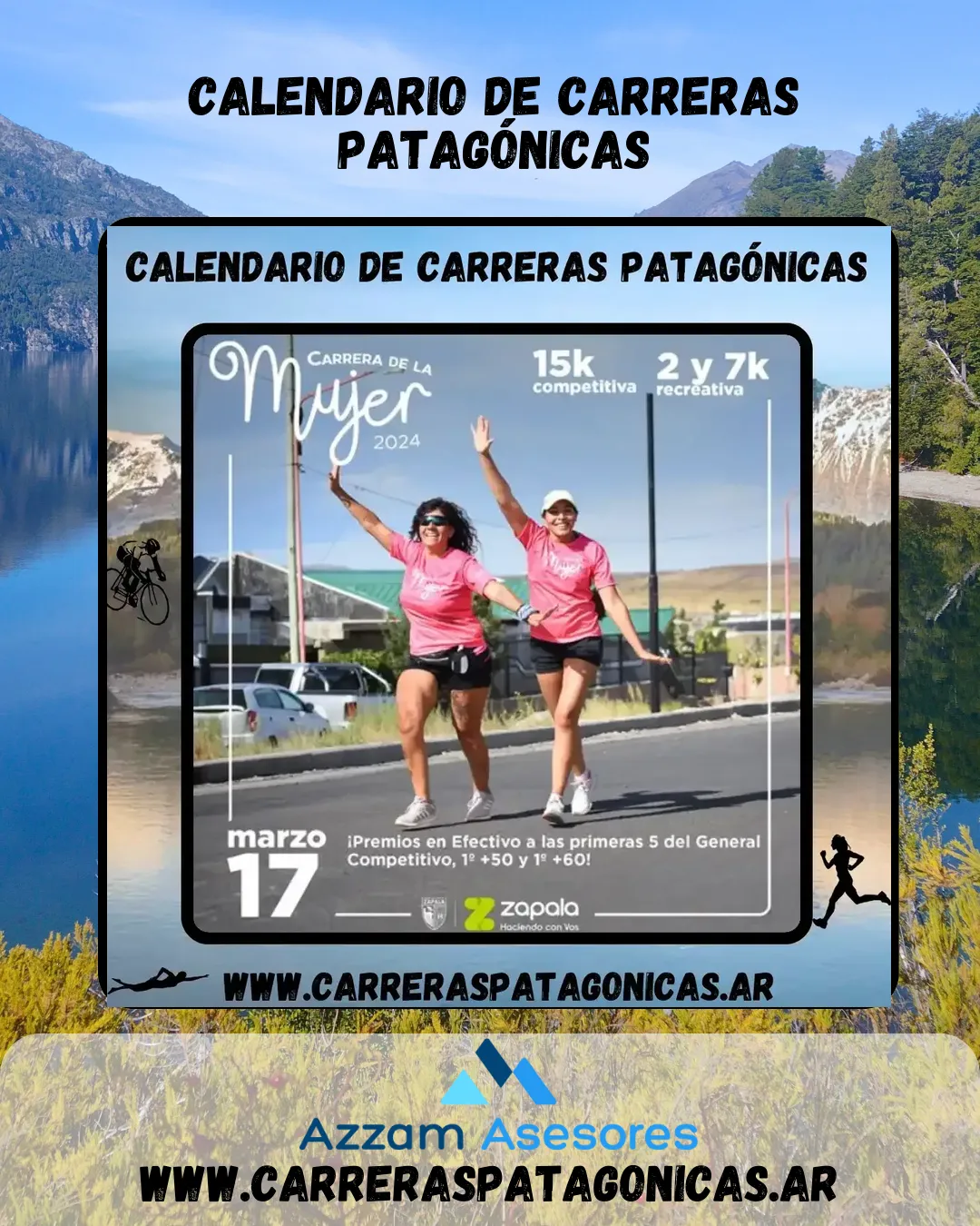 Flyer de Carrera de la Mujer 2024