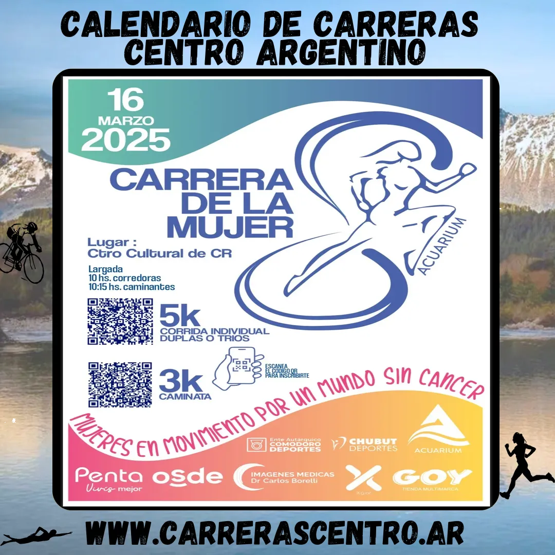 Flyer de Carrera de la Mujer 2025