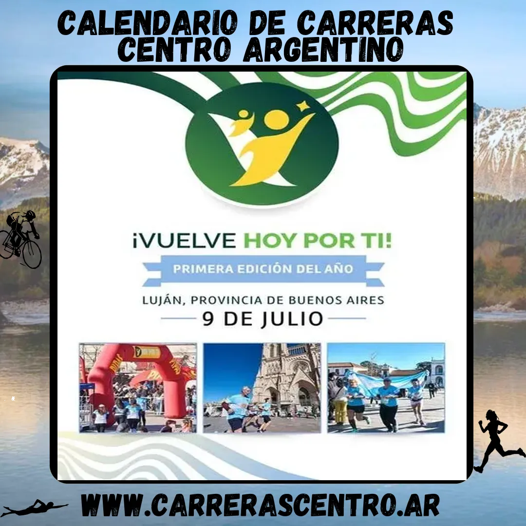 Flyer de Carrera de la Virgen – Hoy Por Ti 2025