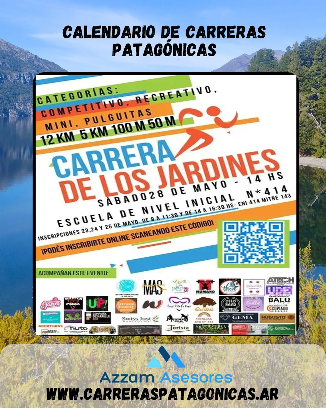 Flyer de CARRERA DE LOS JARDINES 2022