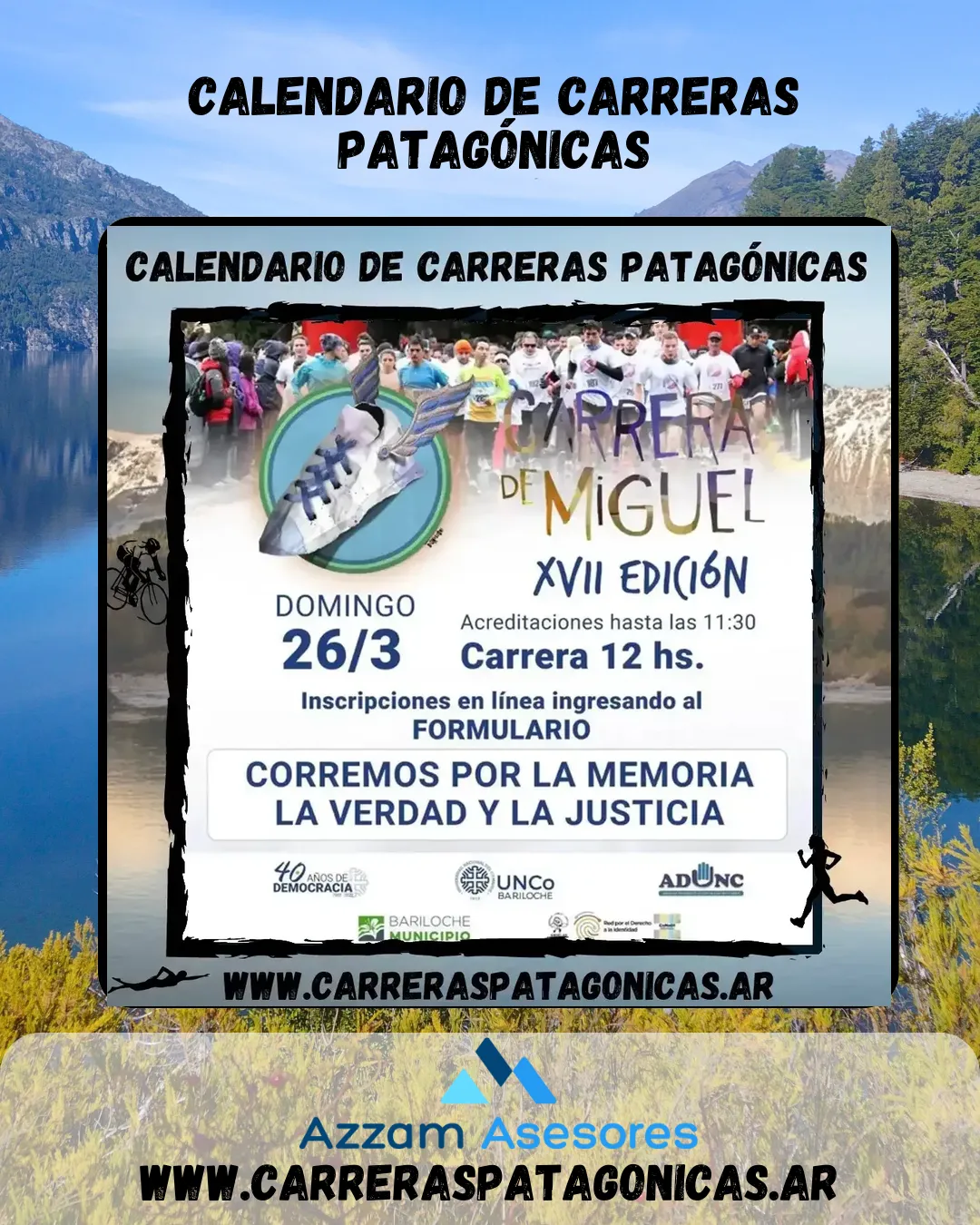 Flyer de Carrera de Miguel 2023