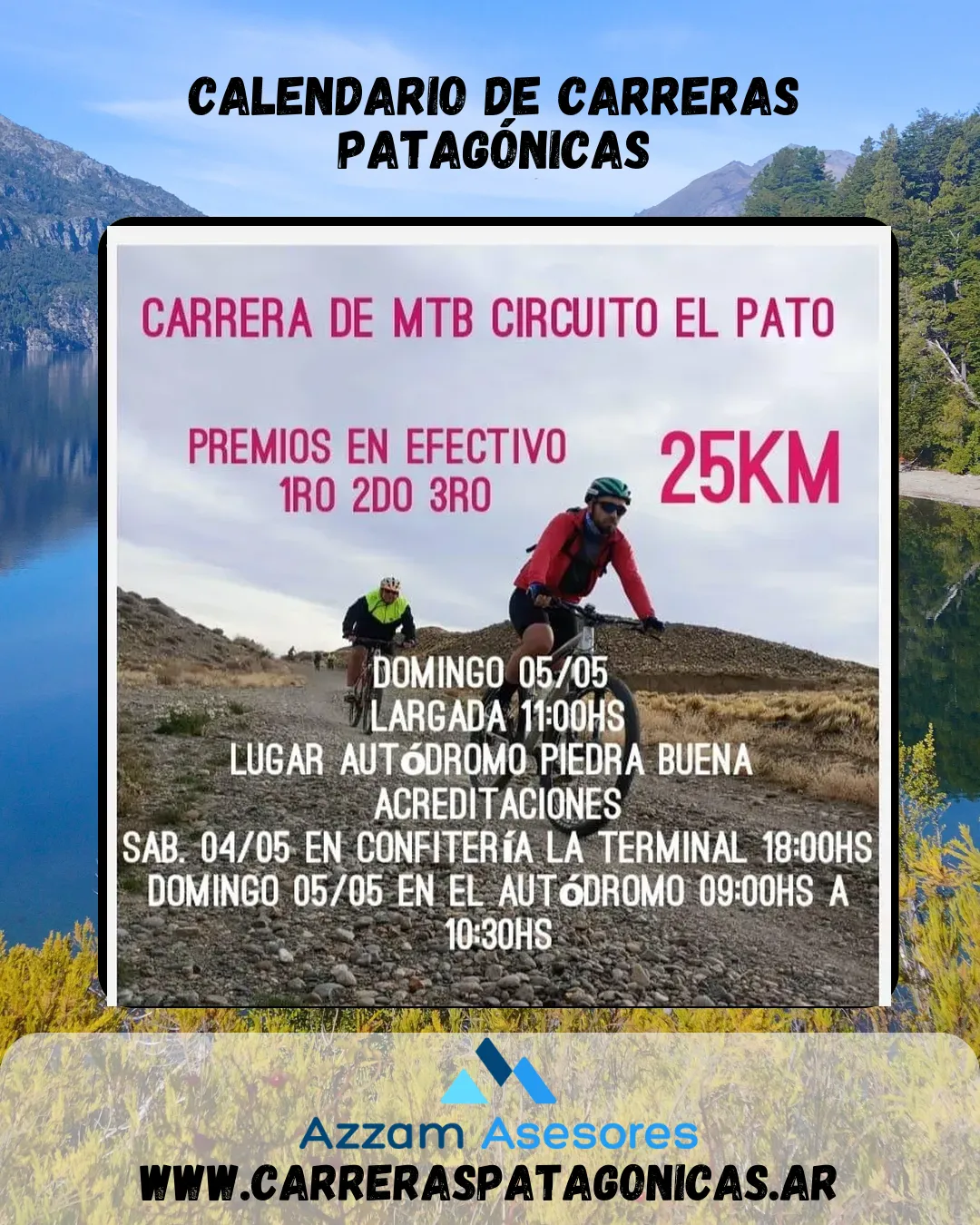 Flyer de Carrera de MTB Circuito El Pato 2024